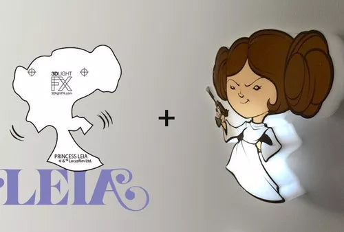 Lámpara De Aplique Mural 3D Mini Star Wars Diseño De Princesa Leia