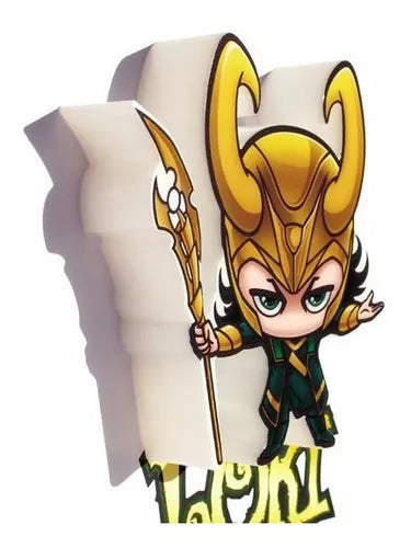 Lámpara De Aplique Mural 3D Mini Marvel Diseño De Loki