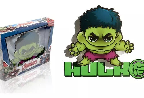 Lámpara De Aplique Mural 3D Mini Marvel Diseño De Hulk