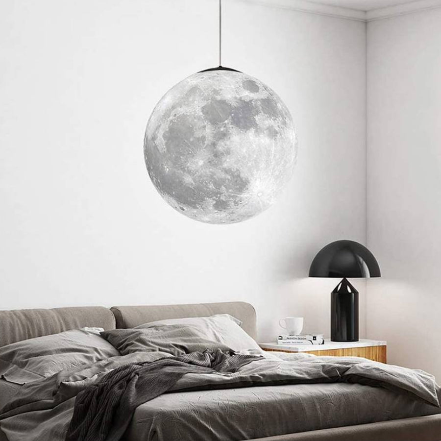 Lampara De Luna Colgante 18 Cm (Incluye Circulo De Luna 18Cm + Kit De Instalación)