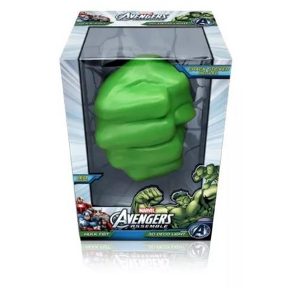 Lámpara De Aplique Mural 3D Marvel Puño De Hulk