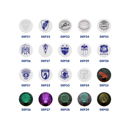 Pack Emprendimiento Deportes • Lámparas Led Ilusión 3D