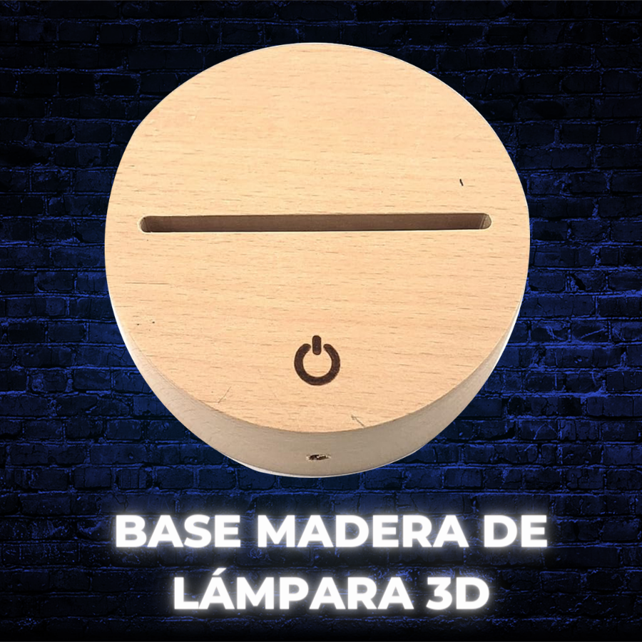 Base Madera A Granel (Incluye Base Con Cable Incorporado) No Incluye Caja Individual
