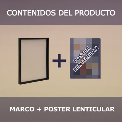 Cuadro Lenticular Estandar  (Incluye Poster Lenticular + Marco + Caja Individual Con Protección)
