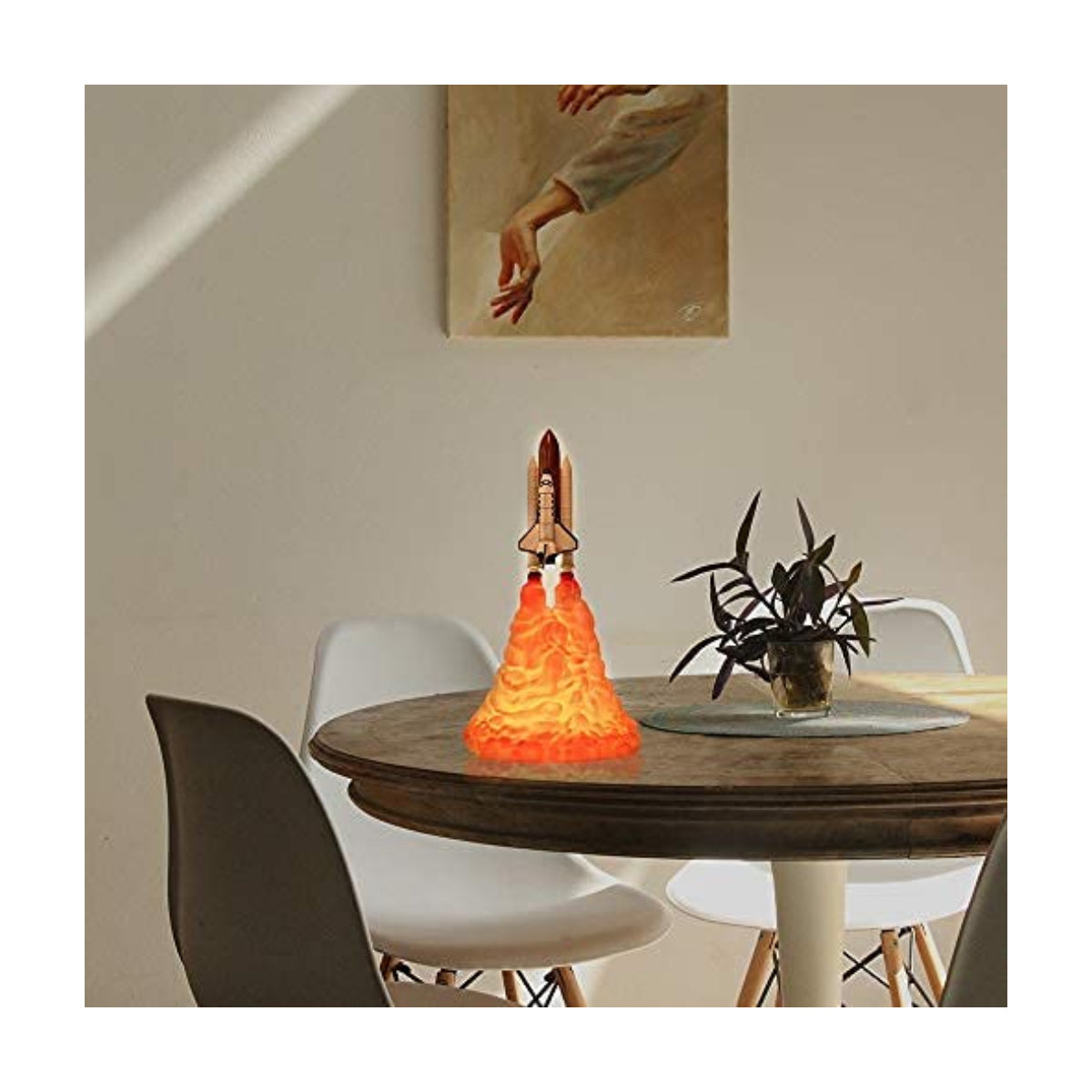 Rocket Lamp Decorativa 3D Print (3 Variables) (Challenger, Special, Apollo 11)