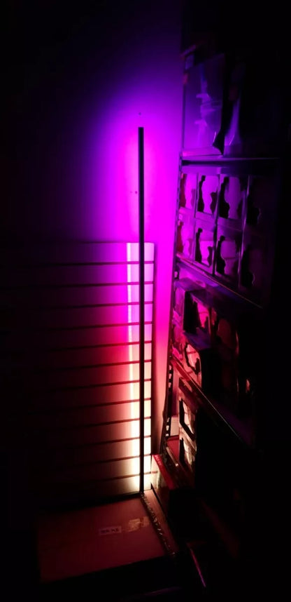 Lámpara De Pie Led Rgb Premium Esquina Multicolor + App