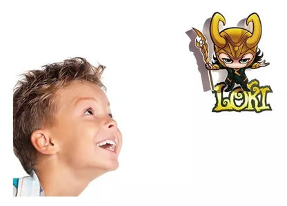 Lámpara De Aplique Mural 3D Mini Marvel Diseño De Loki
