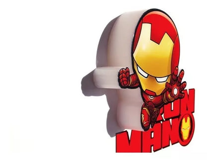Lámpara De Aplique Mural 3D Mini Marvel Diseño De Ironman
