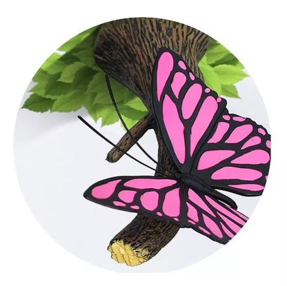Lámpara De Aplique Mural 3D Naturaleza Mariposa Rosa