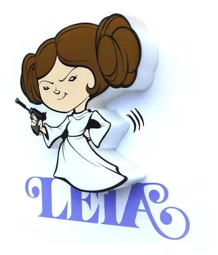 Lámpara De Aplique Mural 3D Mini Star Wars Diseño De Princesa Leia