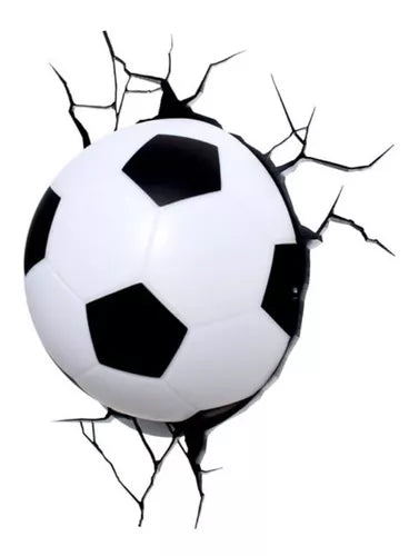 Caja con 4 Aplique Mural 3D Deportiva Balon De Futbol