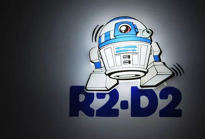 Lámpara De Aplique Mural 3D Mini Star Wars Diseño De R2D2