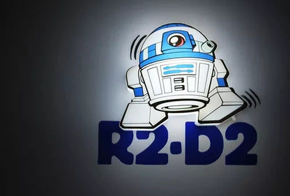 Lámpara De Aplique Mural 3D Mini Star Wars Diseño De R2D2