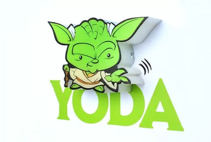 Lámpara De Aplique Mural 3D Mini Star Wars Diseño De Maestro Yoda