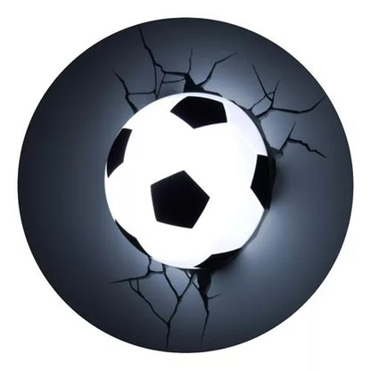 Caja con 4 Aplique Mural 3D Deportiva Balon De Futbol