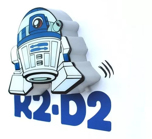 Lámpara De Aplique Mural 3D Mini Star Wars Diseño De R2D2