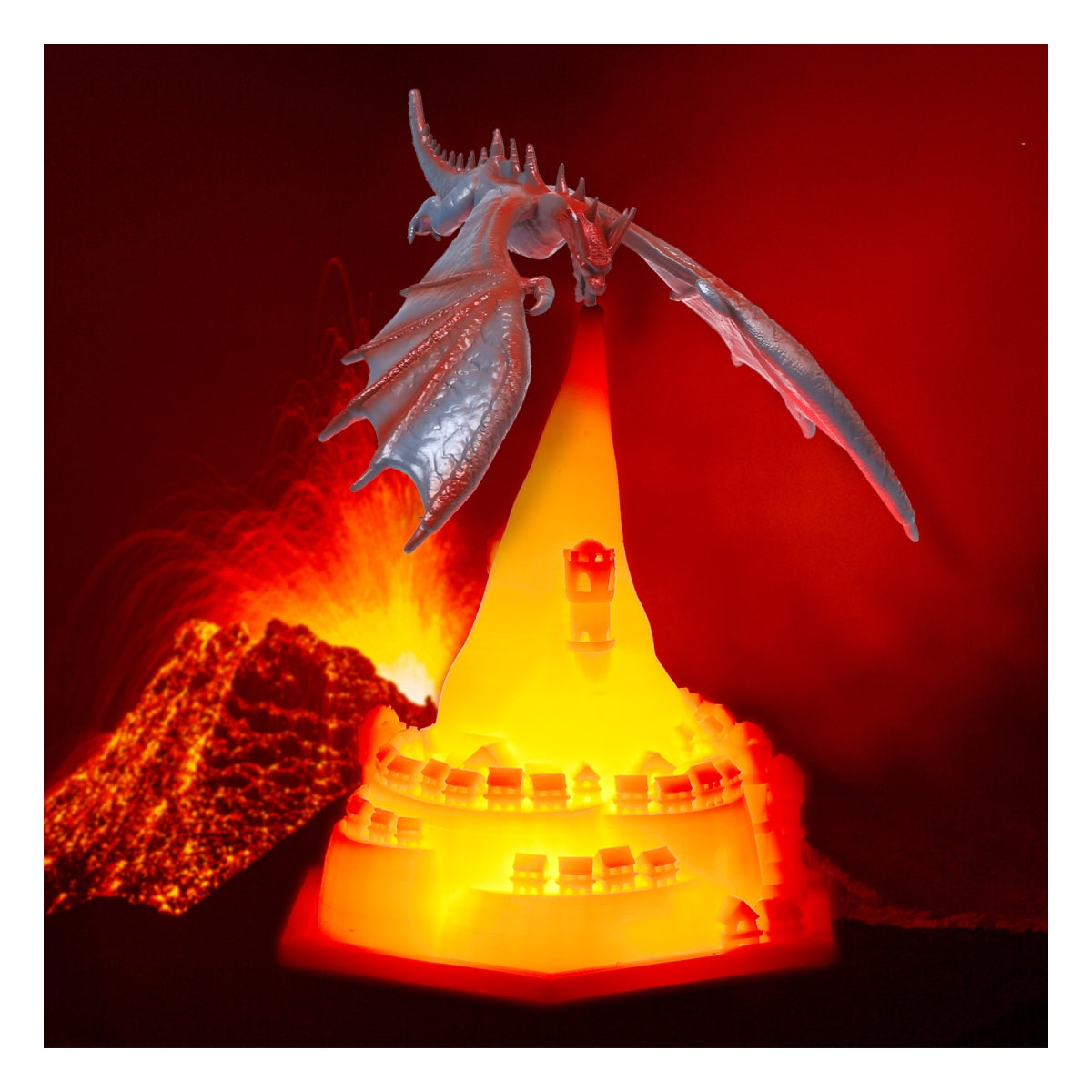 Lámparas de dragón 3D Print (2 Variables)