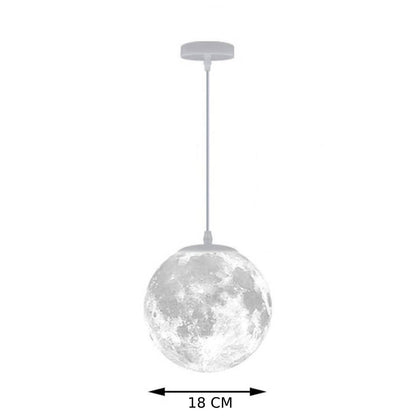 Lampara De Luna Colgante 18 Cm (Incluye Circulo De Luna 18Cm + Kit De Instalación)