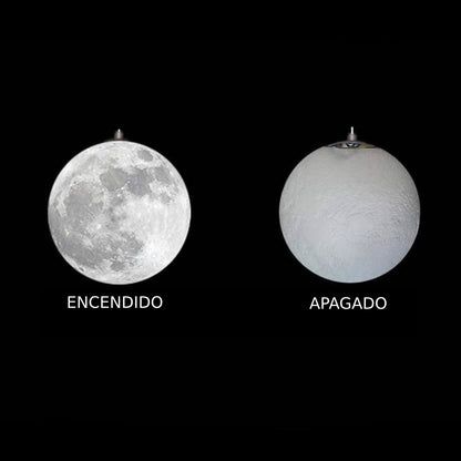 Lampara De Luna Colgante 18 Cm (Incluye Circulo De Luna 18Cm + Kit De Instalación)