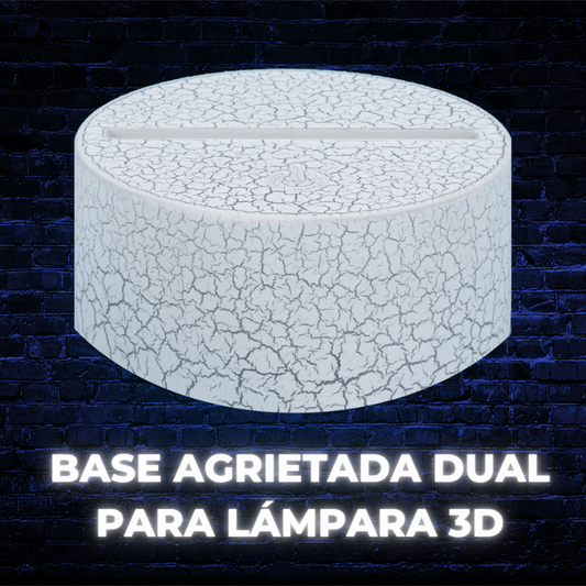 Base Agrietada Dual Color A Granel (Incluye Base + Cable Usb) No Incluye Caja Individual