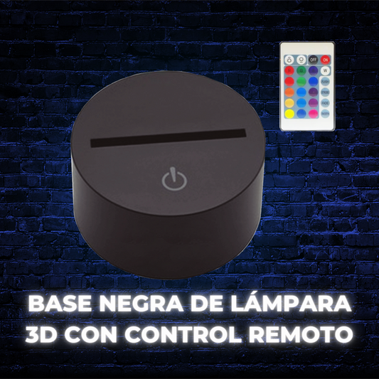 Base Negra C/Remoto A Granel (Incluye Base + Cable Usb + Control Remoto) No Incluye Caja Individual