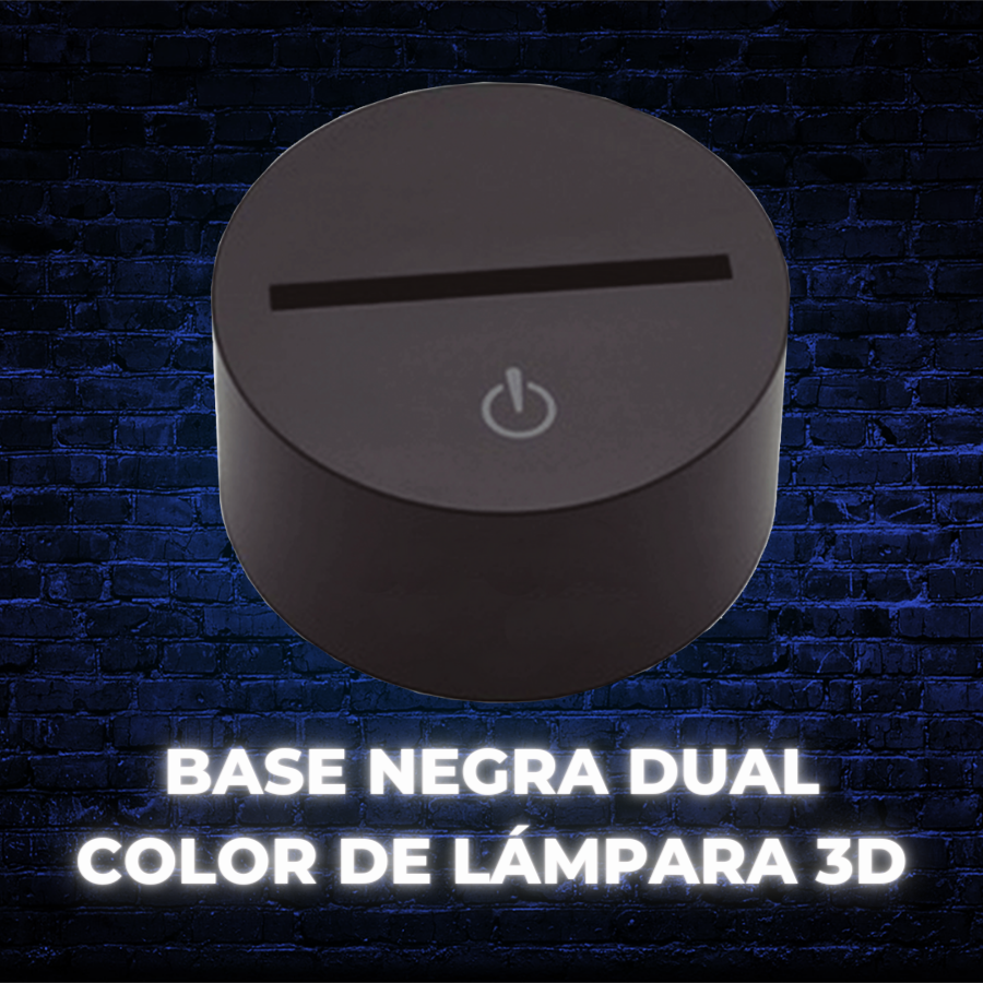 Base Negra Dual Color A Granel (Incluye Base + Cable Usb) No Incluye Caja Individual