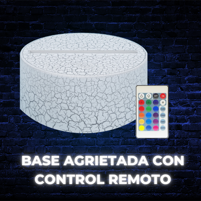 Base Agrietada C/Remoto A Granel (Incluye Base + Cable Usb + Control Remoto) No Incluye Caja Individual