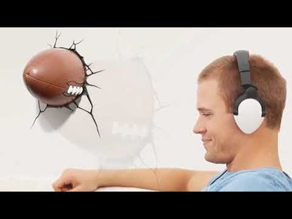 Lámpara De Aplique Mural 3D Deportiva Balon De Futbol Americano