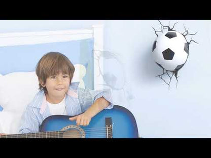 Caja con 4 Aplique Mural 3D Deportiva Balon De Futbol