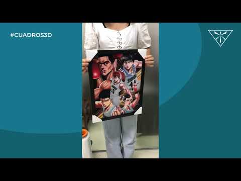 Cuadro Lenticular Anime (Incluye Poster Lenticular + Marco + Caja Individual Con Protección)